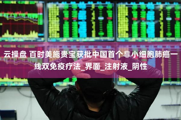 云操盘 百时美施贵宝获批中国首个非小细胞肺癌一线双免疫疗法_界面_注射液_阴性